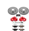 Power Stop KC582 1-Click Performance Brake Kit with Caliper, Front Only