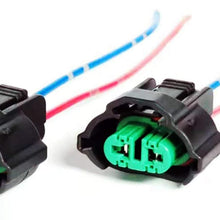 O-NEX 2x 9006 9005 Socket Female Adapter Wiring Harness Pigtail Plug Connector for Headlight or Fog Light (fits: HB4, H10, 9145)