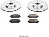 Power Stop K1137 Front Brake Kit with Drilled/Slotted Brake Rotors and Z23 Evolution Ceramic Brake Pads