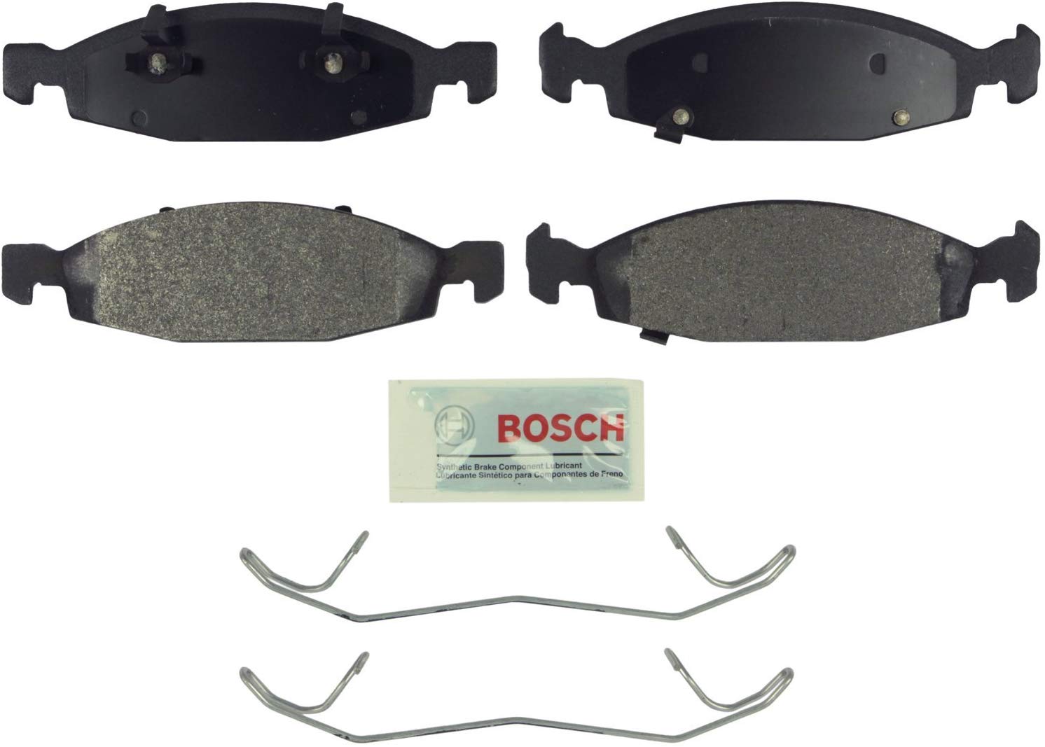 Bosch BE790H Blue Disc Brake Pad Set with Hardware for 1999-02 Jeep Grand Cherokee - FRONT