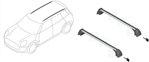 MINI Roof Rack Base Support System Roof Rail