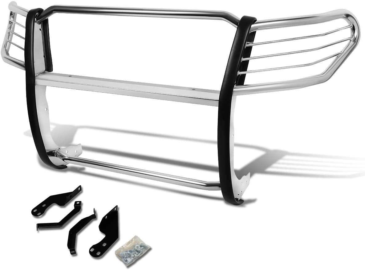 Replacement for Pathfinder R51 Front Bumper Protector Brush Grille Guard (Chrome) (Chrome)