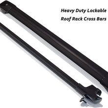 koxuyim Black Matte Heavy Duty Crossbar Max Loading 260lb Roof Rack CrossBars Compatible for Subaru Forester/Crosstrek/Impreza 2014-2019, Anti-Corrosion with Anti-Theft Locks