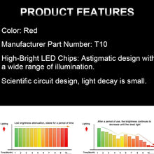 cciyu T10 LED Bulbs Bright Error Free 912 921 906 10SMD LED Bulbs LED Backup Reverse Light Bulb Parking Lights License Plate Lights,2Pack