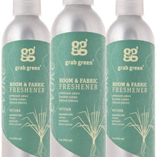 Grab Green Natural Room & Fabric Freshener, Phthalate-Free, Vetiver, 7 Ounce Bottle (3-Pack)