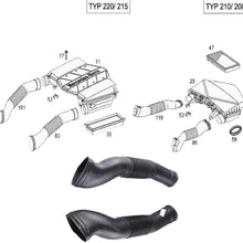 1 Pair Right&Left Side Air Intake Hose Fit For Mercedes-Benz S-Class S430 S55 W220 W215 1130941282 1130941182