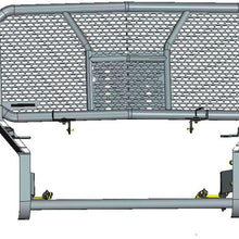 Black Horse - Rugged Heavy Duty Grille Guard Kit (with 20 in Single Led Bar) 2017-2021 Nissan Titan RU-NITI17-B-K2
