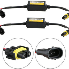 GreceYou 2pcs H8/H9/H11 Car LED Headlight Anti Flicker Error Free Resistor Canceller Decoder