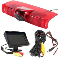 4.3 '' Rearview Mirror + Third Roof Top Mount Brake Lamp Reverse Rear View Backup Camera Angle and Distance Adjustable IR Night Vision for Chevrolet Express GMC Chevy Savana Exporer Vans Cargo