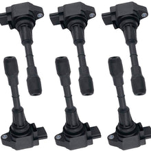 GERMBAN 22448-EY00A Ignition Coil Set of 6pcs Replacement for 2009-2016 Nissan 370Z 3.7L for Infiniti EX37 FX37 FX50 G37 M37 M56 Q50 5C1788 UF617