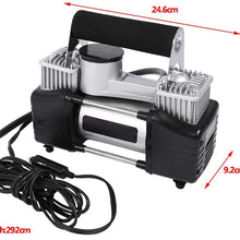 Qiilu Portable Electric Auto Car Tire Inflator Pump Compressor Air Inflator Pump Portable Cylinder 150 PSI Air Compressor 12V Car Auto Pump Tire Inflator