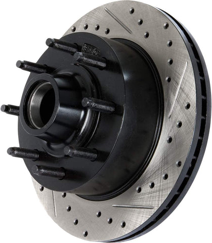 StopTech 127.40094CL Drilled and Slotted Brake Rotor (, Left Cryo Sport)