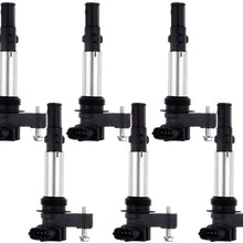 OCPTY Set of 6 Ignition Coils Compatible for Chev-y/Buick/Cadillac 2004-2009 fit for OE UF375 C1508 IC505