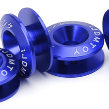 iJDMTOY Universal Fit Blue Finish JDM Quick Release Fastener Kit for Car Bumper Trunk Fender Hatch Lid