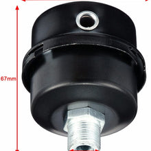 1pc 5/8" Air Compressor Intake Filter 16mm Thread Metal Noise Air Intake Filter Muffler Silencer