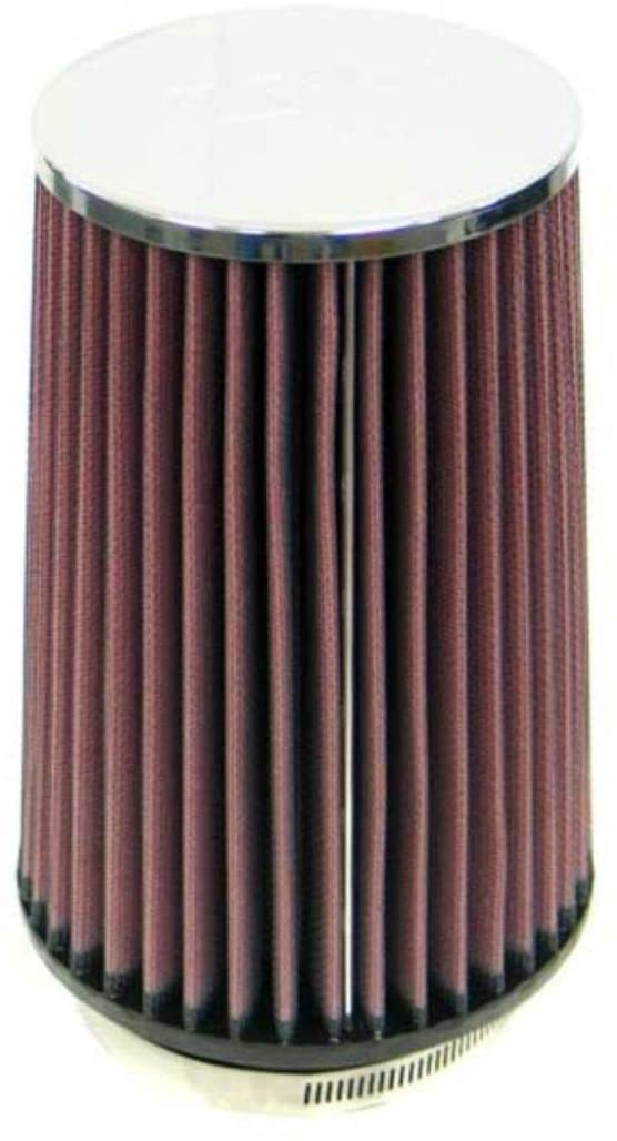 K&N Universal Clamp-On Air Filter: High Performance, Premium, Washable, Replacement Filter: Flange Diameter: 3.5 In, Filter Height: 8 In, Flange Length: 1.25 In, Shape: Round Tapered, RC-4760