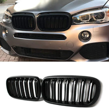 Front Replacement Kidney Grille Grill Compatible with BMW X5 Series F15 X6 Series F16 X5M F85 X6M F86 (Gloss M Color)