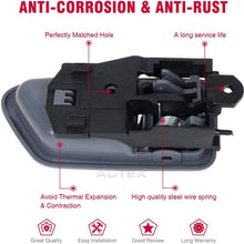 AUTEX 91002/91006 Grey Interior Door Handle Front/Rear Left Driver Side Compatible with Toyota Camry 1997 1998 1999 2000 2001