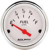 AUTO METER 1318 Arctic White Fuel Level Gauge