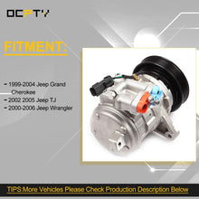 OCPTY Air conditioner Compressor Compatible for Jeep Grand Cherokee CO 22034C