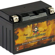 Replacement YTX9-BS Powersports Battery - Rechargeable - Maintenance Free - Absorbed Glass Matt - Pirate Battery