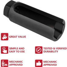 hikotor 3/8-Inch Drive by 7/8-Inch Oxygen Sensor Socket，Oxygen Sensor Socket with Side Wire Cutout, – All Vehicle O2 Removal and Installation
