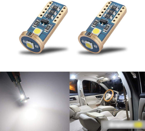 iBrightstar Wedge T10 168 194 LED Bulbs For Car Interior Dome Map Door Courtesy License Plate Lights,Xenon White