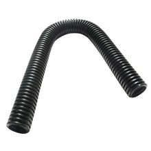 24" Stainless Steel Flexible Upper/Lower Radiator Hose & Chrome Caps Kit Black