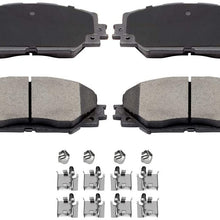 Ceramic Discs Brake Pads,SCITOO Rear Brake Pads with clip fit for 2010-2012 for Lexus HS250h,2009-2010 for Pontiac Vibe,for Scion xB xD,for Toyota Corolla Matrix Prius V RAV4