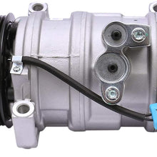 FKG AC Compressor and A/C Clutch CO 29002C 1520410 fit for Cadillac Escalade, Chevy Express Silverado 1500 2500 3500 Tahoe, GMC Savana Sierra 1500 2500 3500 Yukon, Hummer H2 with 2 Mounting Holes