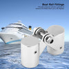 KIMISS Boat Hardware Fitting, 1PC 1in Stainless Steel Boat Rail Fittings Folding Swivel Coupling Tube Pipe Connector for Marine Boat Yachet