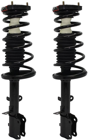 Detroit Axle - Both (2) New Rear Driver & Passenger Side Complete Strut & Spring Assembly for NOT FOR WAGON 93-02 Toyota Corolla and Chevrolet Geo Prizm