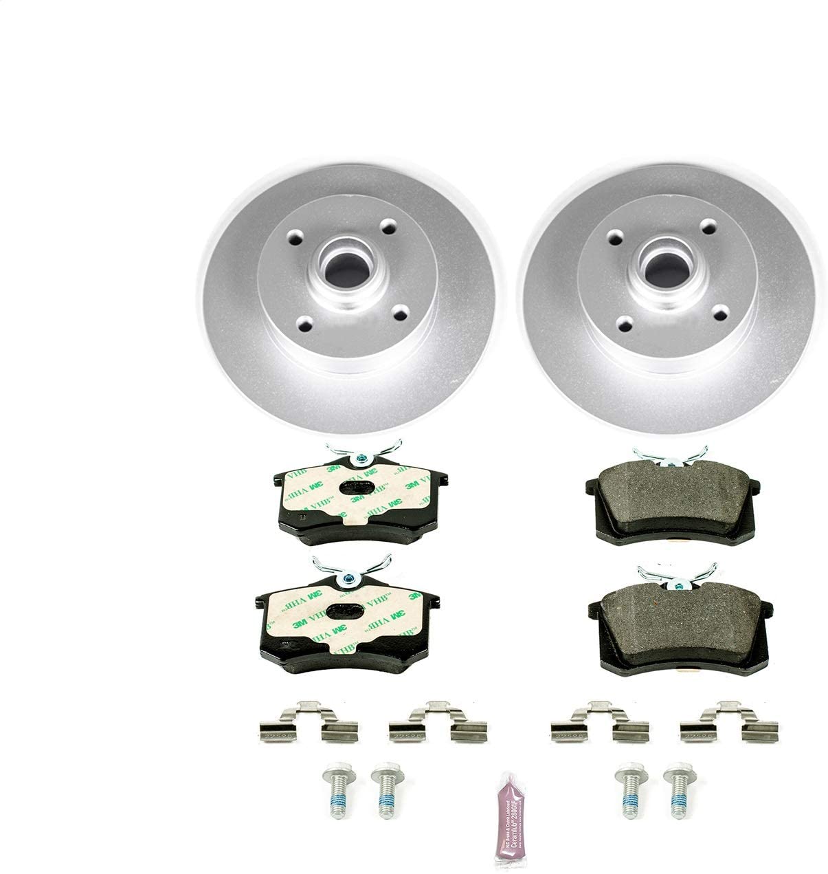 Power Stop ESK369 Rear Euro-Stop Brake Kit Volkswagen