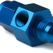 NOS 16103 Blue Anodized Aluminum Nitrous Bottle Gauge Adapter