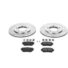 Power Stop K5437 Front Brake Kit with Drilled/Slotted Brake Rotors and Z23 Evolution Ceramic Brake Pads