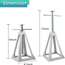 RVMATE Stack Jack 4 Pack, for RV, Camper and Trailer Stabilization, Aluminum RV Stabilizer, Adjustable from 10 inch to 17 inch
