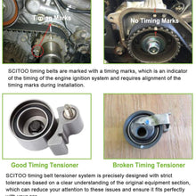 Engine Timing Part Belt Set Timing Belt Kits, SCITOO fit 2004 Pacifica 3.5L V6 SOHC 24v VIN 4 Replacement Timing Tools with Water Pump