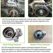 Scitoo Timing Belt Water Pump Kit Fits 96-00 Honda Civic 1.6L SOHC D16Y5 D16Y7 D16Y8 D16B5 TCKWP224 WP224K1B TB224LK2 WP135-1390