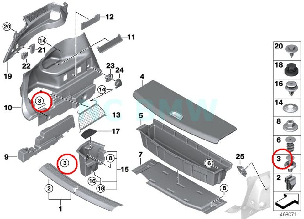 BMW Genuine Expanding Rivet