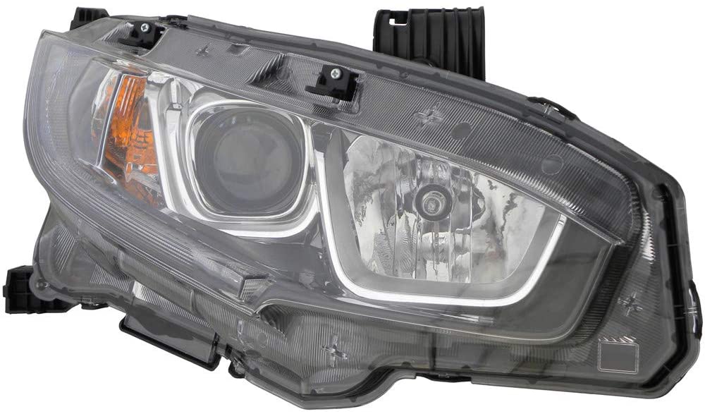 JP Auto Headlight Compatible With Honda Civic Sedan 2016 2017 Passenger Right Side Headlamp