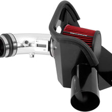 Spectre Performance Air Intake Kit with Washable Air Filter: 2007-2012 Nissan Altima, 2.5L L4, Red Oiled Filter with Polished Aluminum Tube, SPE-10233