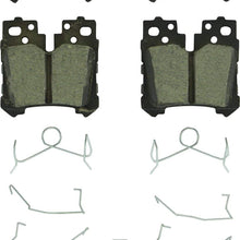 Bosch BC1283 QuietCast Premium Ceramic Disc Brake Pad Set For Lexus: 2007-2017 LS460, 2008-2016 LS600h; Rear
