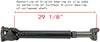 CRS N95401 New Prop shaft/Drive Shaft Assembly, Front, for 2003-2005 Dodge Ram 2500/ Ram 3500, L6 5.9L Eng. Diesel, w/4 Spd. A.T, about 16 1/2