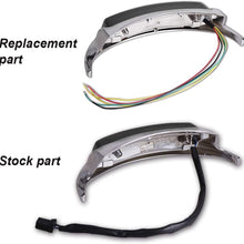 NTHREEAUTO Smoked Rear Fender Tip Lights Turn Signals Brake Running LED Tail Light Compatible with Harley Davidson Electra Glide Road Glide Touring Fatboy Softail Sportester FLHTC FLHTK FLTRU FLHTKL