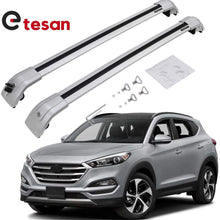2 Pieces Cross Bars Fit for Hyundai Tucson 2015 2016 2017 2018 2019 2020 SilverCargo Baggage Luggage Roof Rack Crossbars