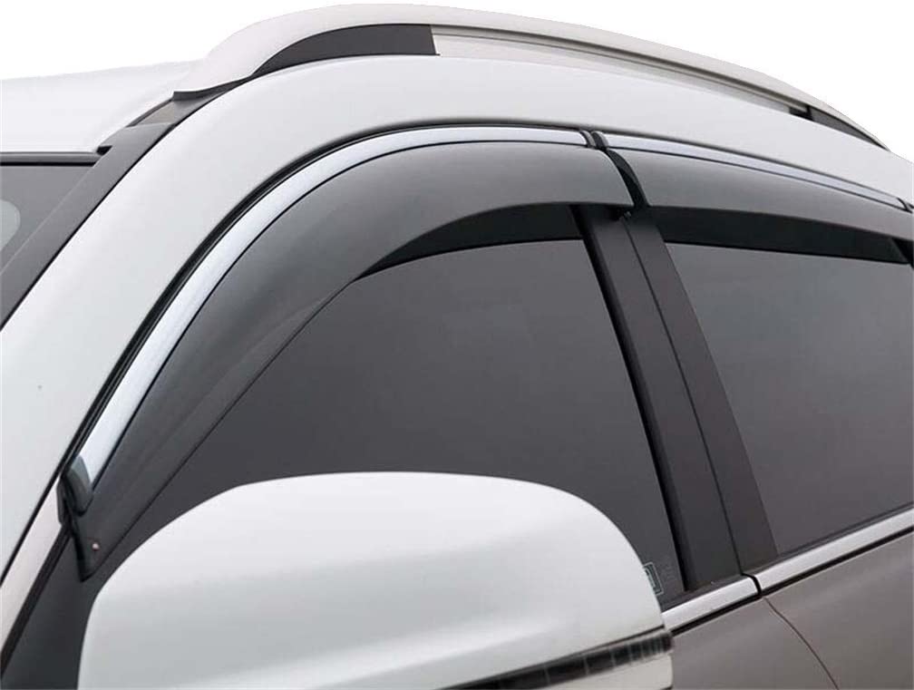 Vesul Updated Side Window Visor Vent Rain Guard Wind Deflectors Sun Shade Smoke Gray Fits on Kia Sorento 2016 2017 2018 2019 2020