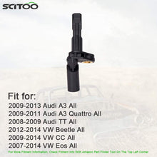 SCITOO 1 pc Rear + Left ABS Wheel Speed Sensor Fit for 2009-2013 Audi A3,2009-2011 Audi A3 Quattro,2008-2009 Audi TT, VW Jetta Beetle Passat Tiguan CC R32 ALS469