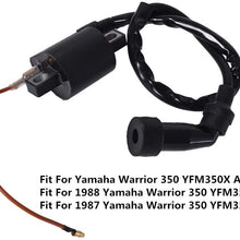 WFLNHB Ignition Coil Fit for 1987-1988 Yamaha Warrior 350 YFM350 YFM350X YFM350XU YFM350XT ATV
