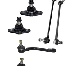 Detroit Axle - 6pc Front Outer Tie Rod Ball Joint Sway Bar Link Kit - for 2006-2011 Kia Rio Rio5