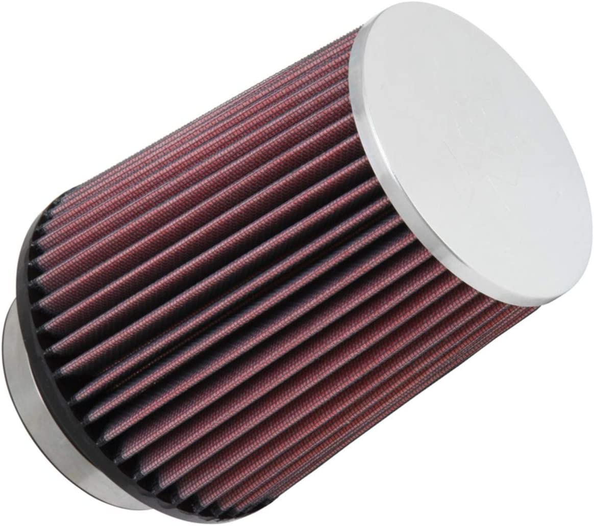 K&N Universal Clamp-On Air Filter: High Performance, Premium, Washable, Replacement Filter: Flange Diameter: 3.5 In, Filter Height: 6.5 In, Flange Length: 1.25 In, Shape: Round Tapered, RC-4630
